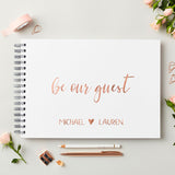 Personalised Be Our Guest Wedding Guest Book