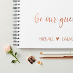 Rose Gold Wedding Guest Book