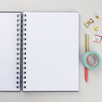Example mixed pages (lined on one side)