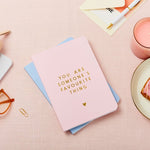 Any Text Foiled Softback Notebook