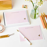 Personalised Bee Notecard Gift Set
