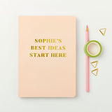 Your Best Ideas Foiled Notebook