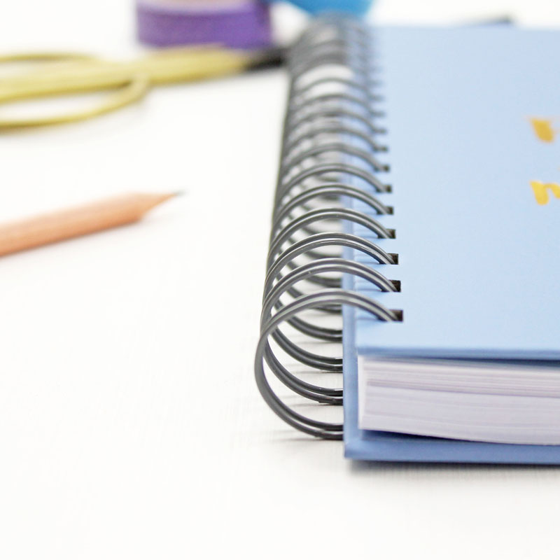 Edge of notebook