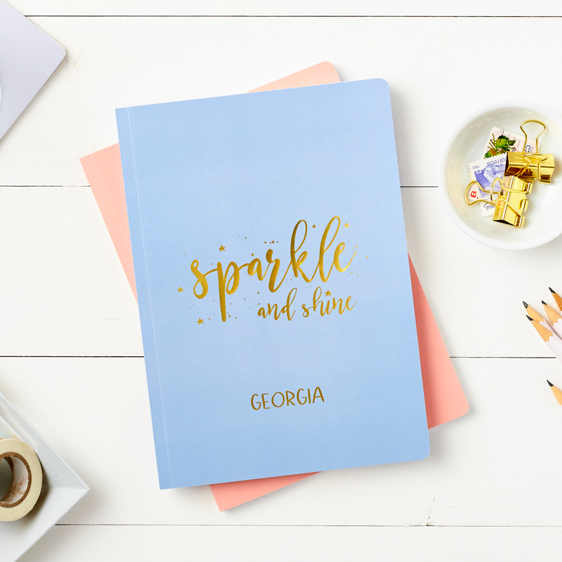 Sparkle and Shine Foiled Softback Notebook