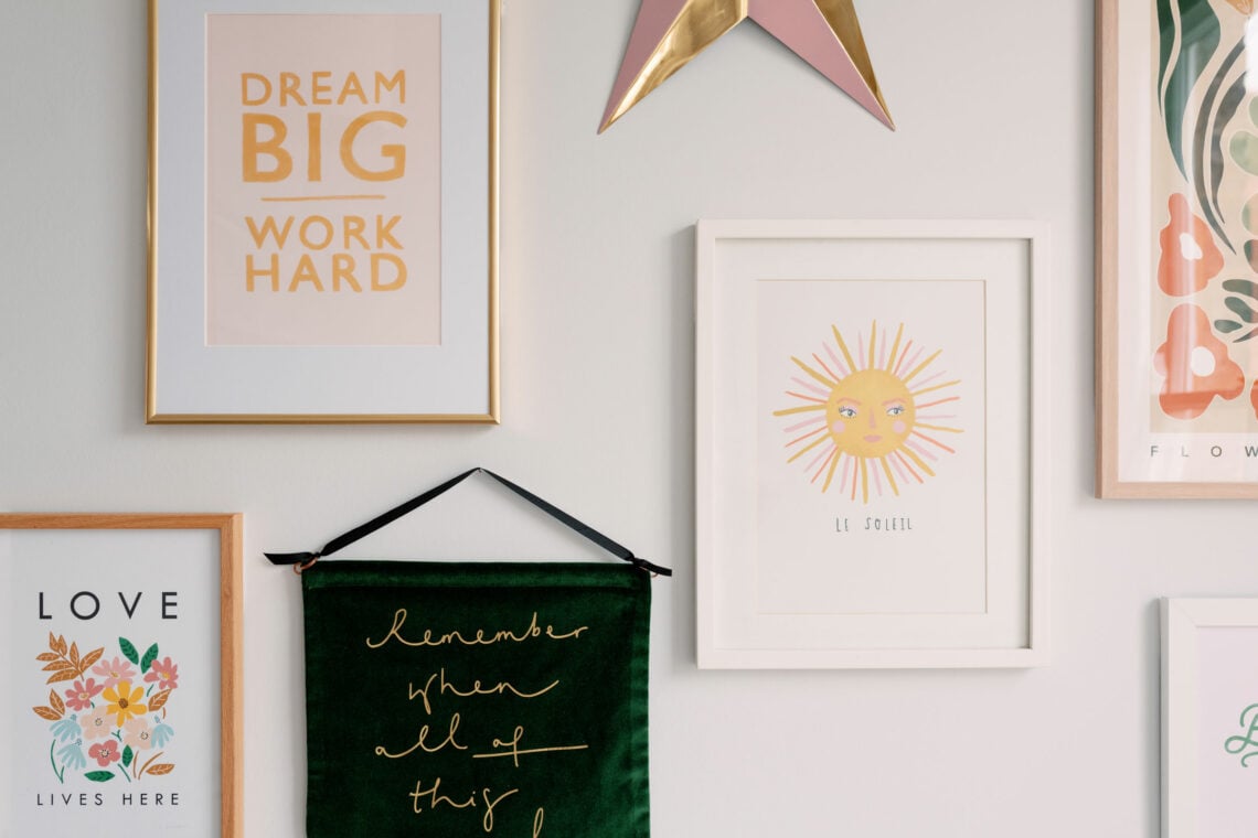 Beautiful gallery wall