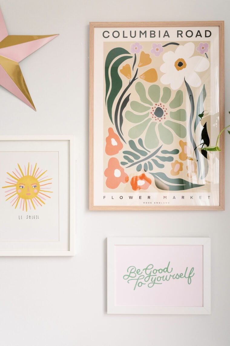 Columbia Road Print on gallery wall