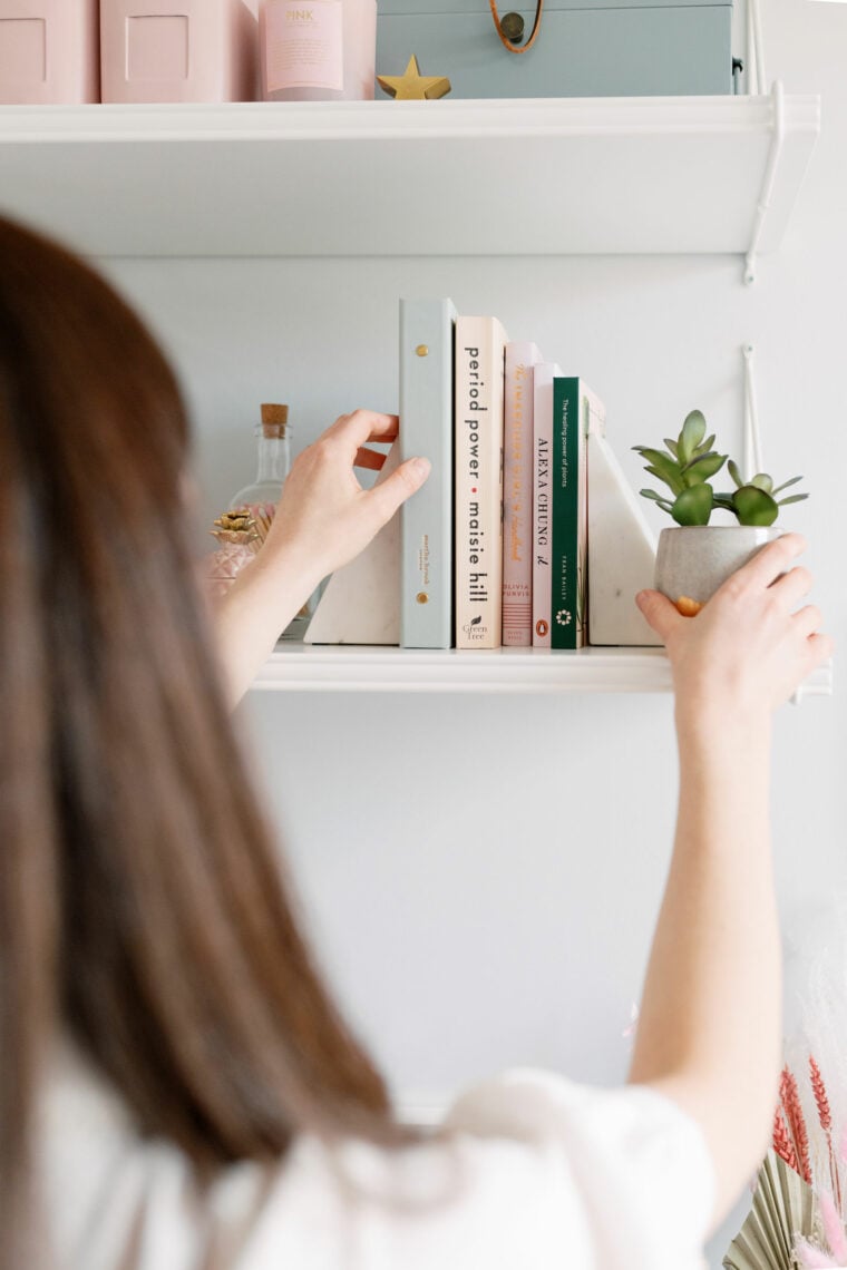 Styling some pretty shelves
