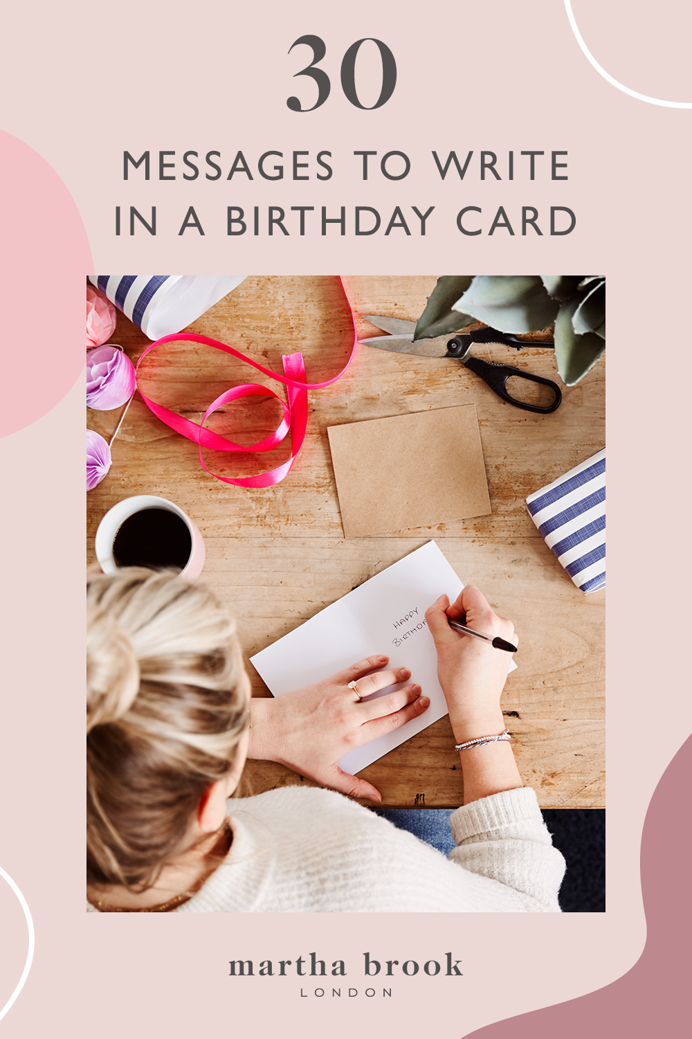 30 brilliant birthday messages to write in a card Martha Brook