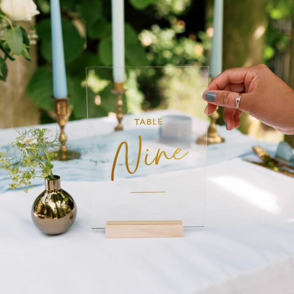 Personalised Wedding Table Name Sign