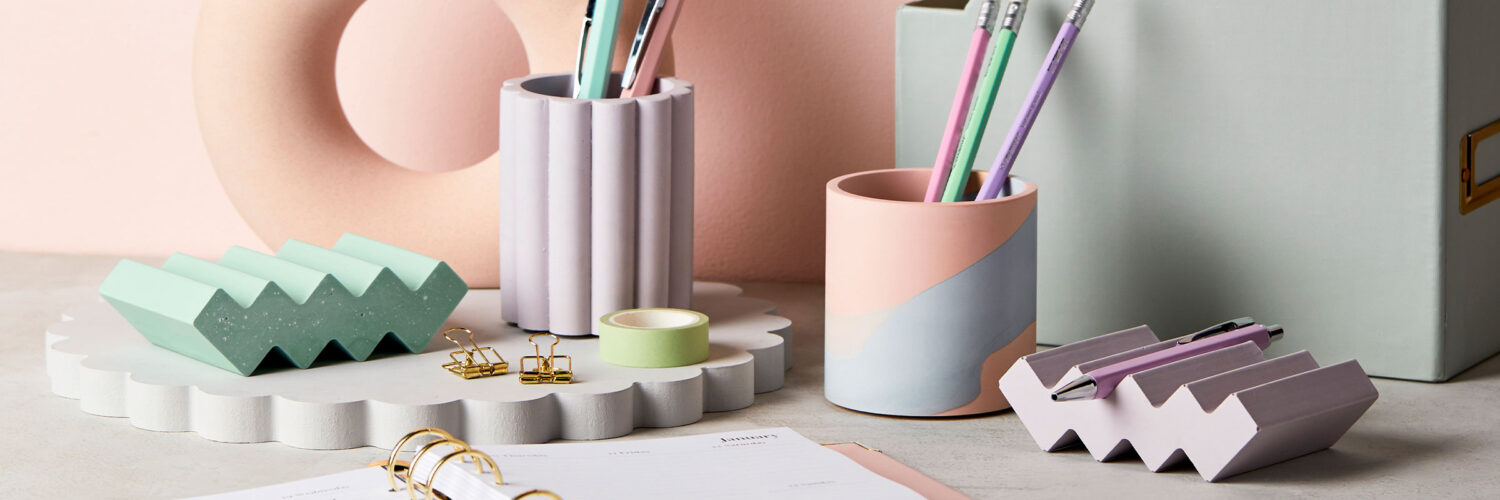 martha brook blog post emily marlin desk accessories pen pot coaster