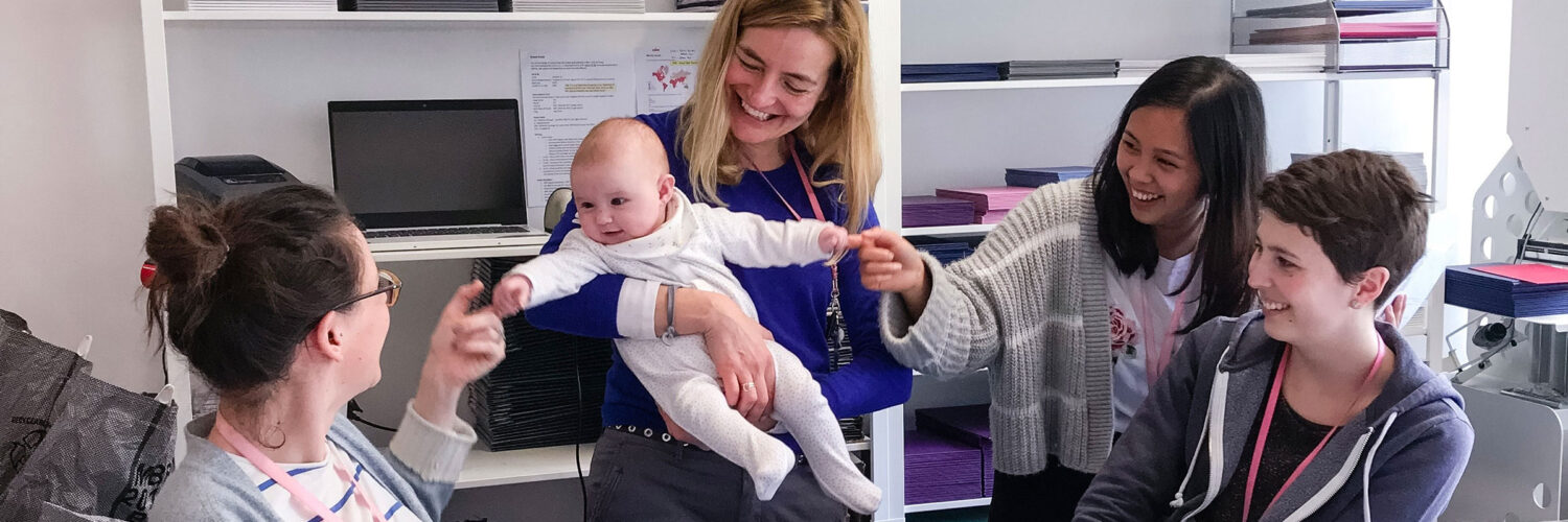 martha brook blog post 9 little things that made a difference hermione with team in office