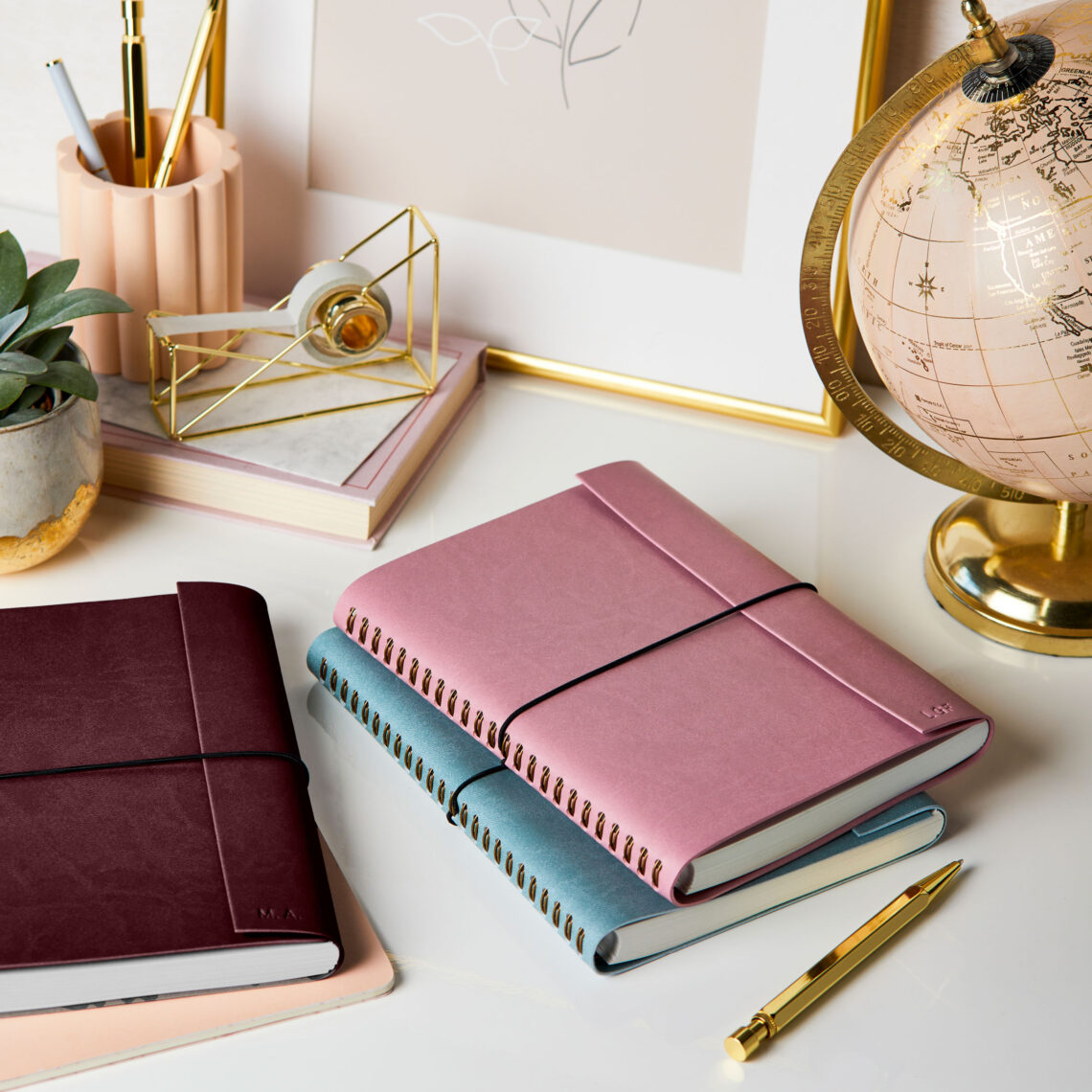 martha brook personalised 2024 diaries vegan leather a5 weekly diary