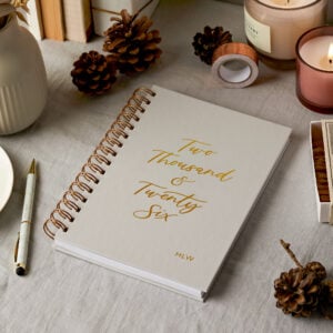 Martha brook personalised stationery personalised nurture 2026 hardback diary