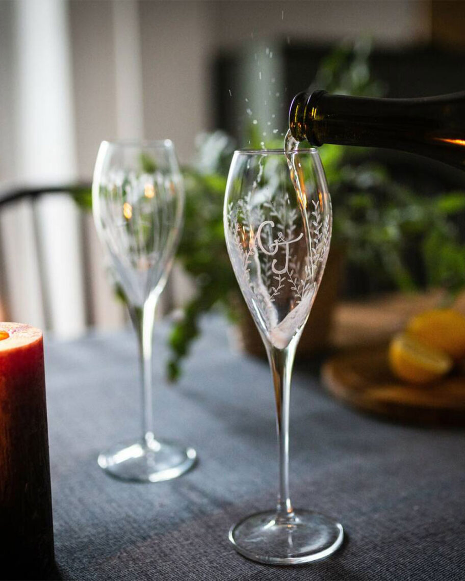 martha brook blog engagement gifts champagne flutes the corbeau press