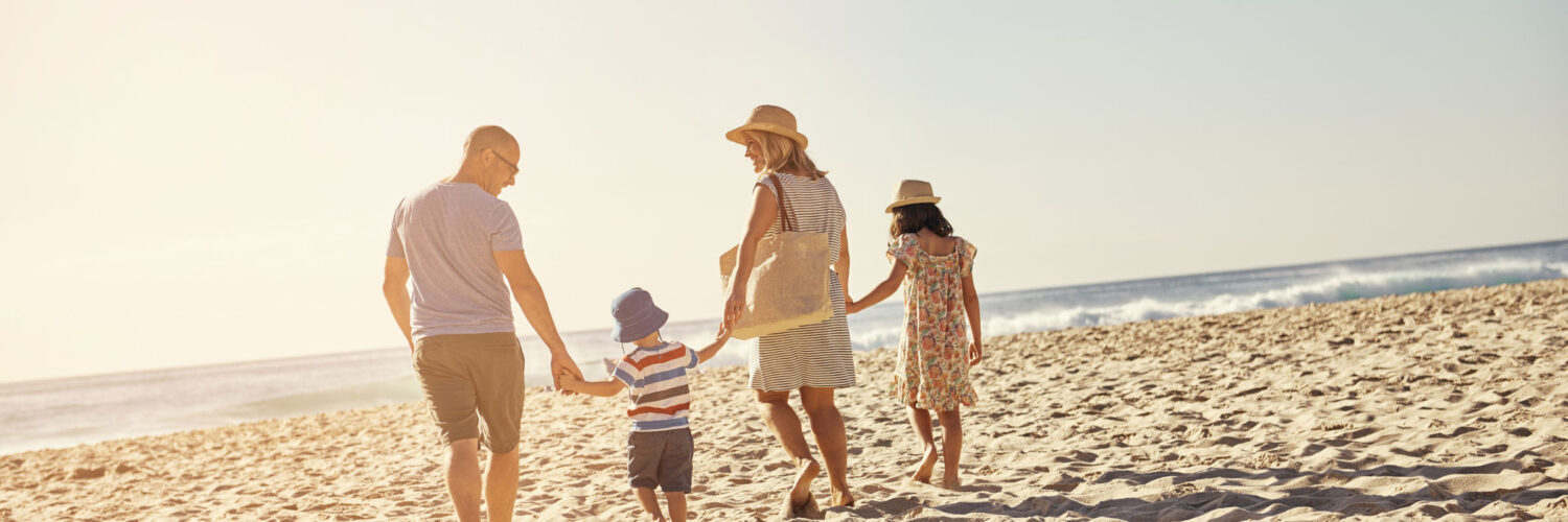 martha brook personalised stationery blog 10 things to do in the summer to keep the whole family entertained family at the beach holding hands