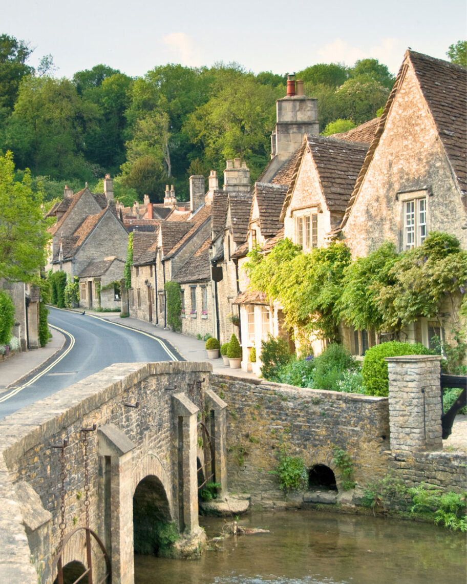 martha brook personalised stationery blog 10 things to do in the summer to keep the whole family entertained row of cotswold houses with bridge in the foreground over a river