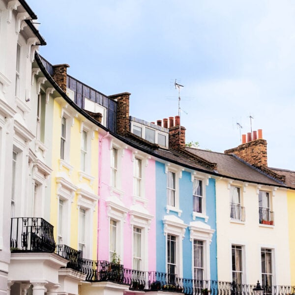 martha brook personalised stationery blog 10 things to do in the summer to keep the whole family entertained row of colourful notting hill houses