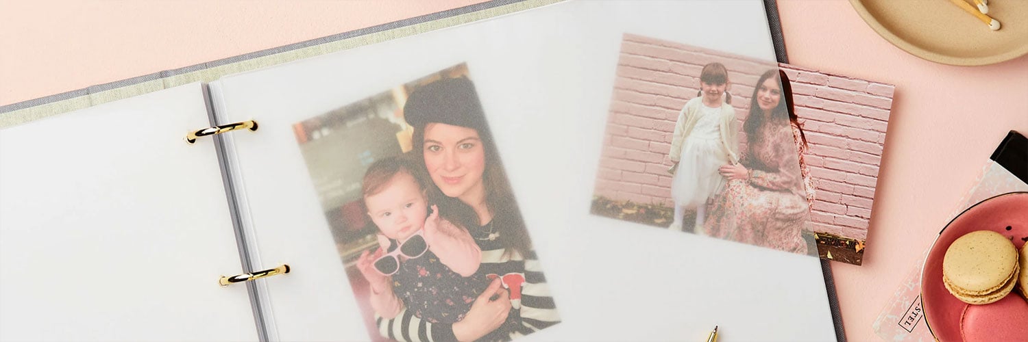 Martha Brook personalised stationery blog 7 inspiring ways to use a photo album photo album with photos of mum and daughter at different stages of child's life