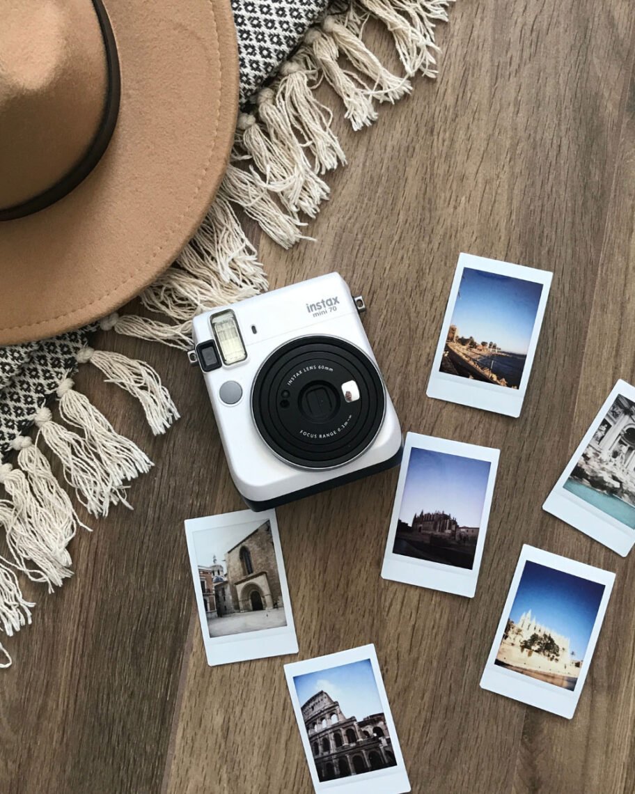 Martha Brook personalised stationery blog 7 inspiring ways to use a photo album travel photo album a camera with travel polaroids