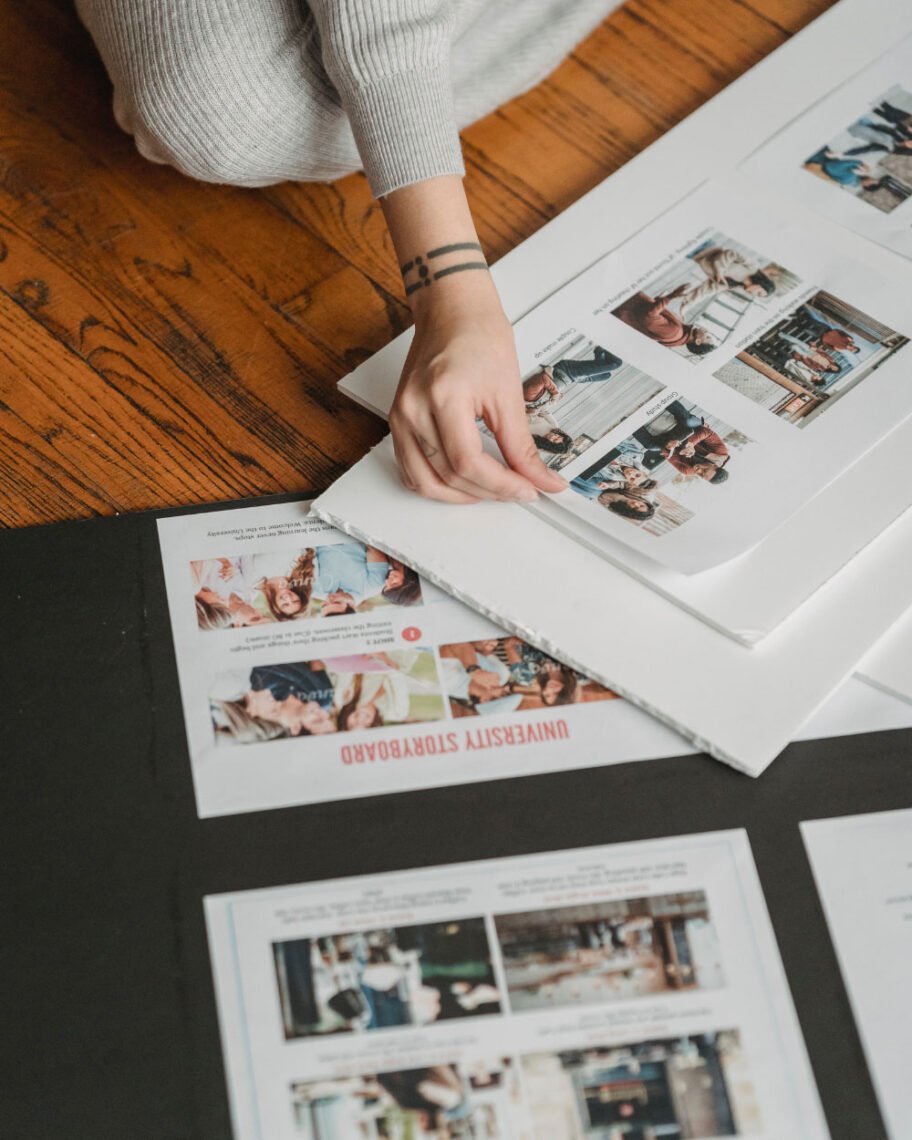 Martha Brook personalised stationery blog 7 inspiring ways to use a photo album person using a photo album to create a vision board