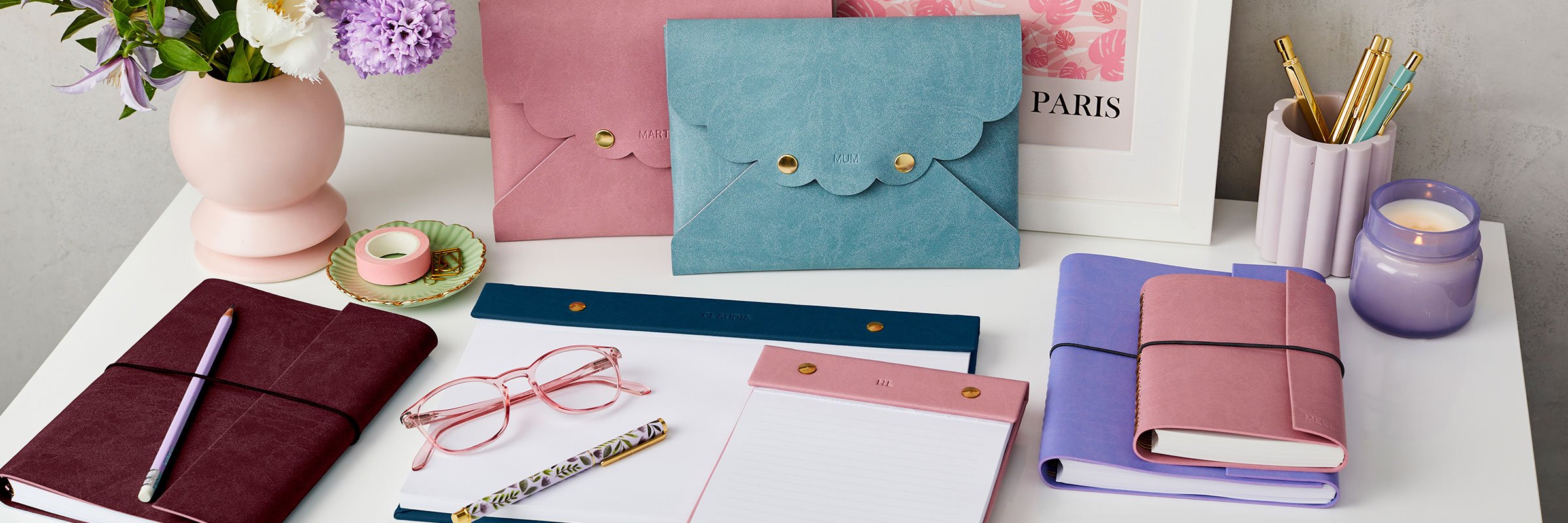 martha brook personalised stationery vegan leather collection 2025 category banner