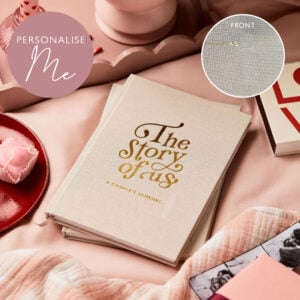 Personalised Couples Journal - NATURAL STONE - TO BE PERSONALISED