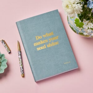 Personalised Vegan Leather Notebook - TEAL - NICOLA
