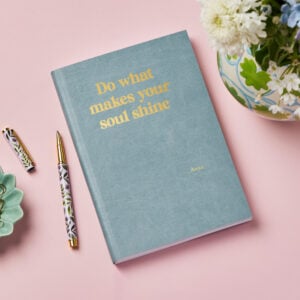 Personalised Vegan Leather Notebook - TEAL - ANISA