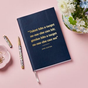 Personalised Any Quote Book Journal - NAVY