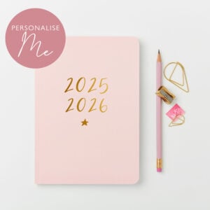 Softback Mid-Year 2025-2026 Diary - Pink
