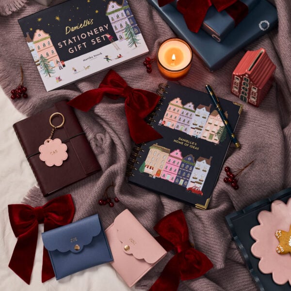 martha brook personalised stationery 12 days of christmas collection square