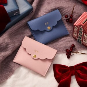 martha brook personalised stationery personalised mini scallop pouch main image christmas