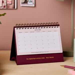 martha brook personalised stationery personalised any text 2026 desk calendar main image
