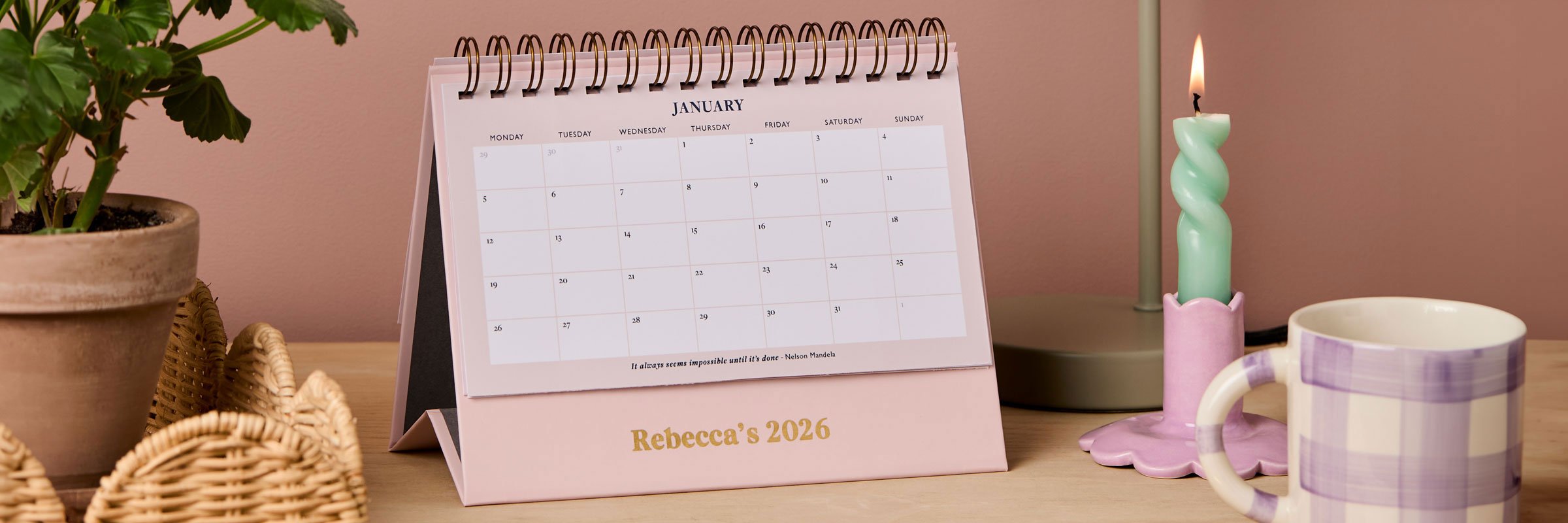 martha brook personalised stationery personalised desk calendars 2026 original category banner