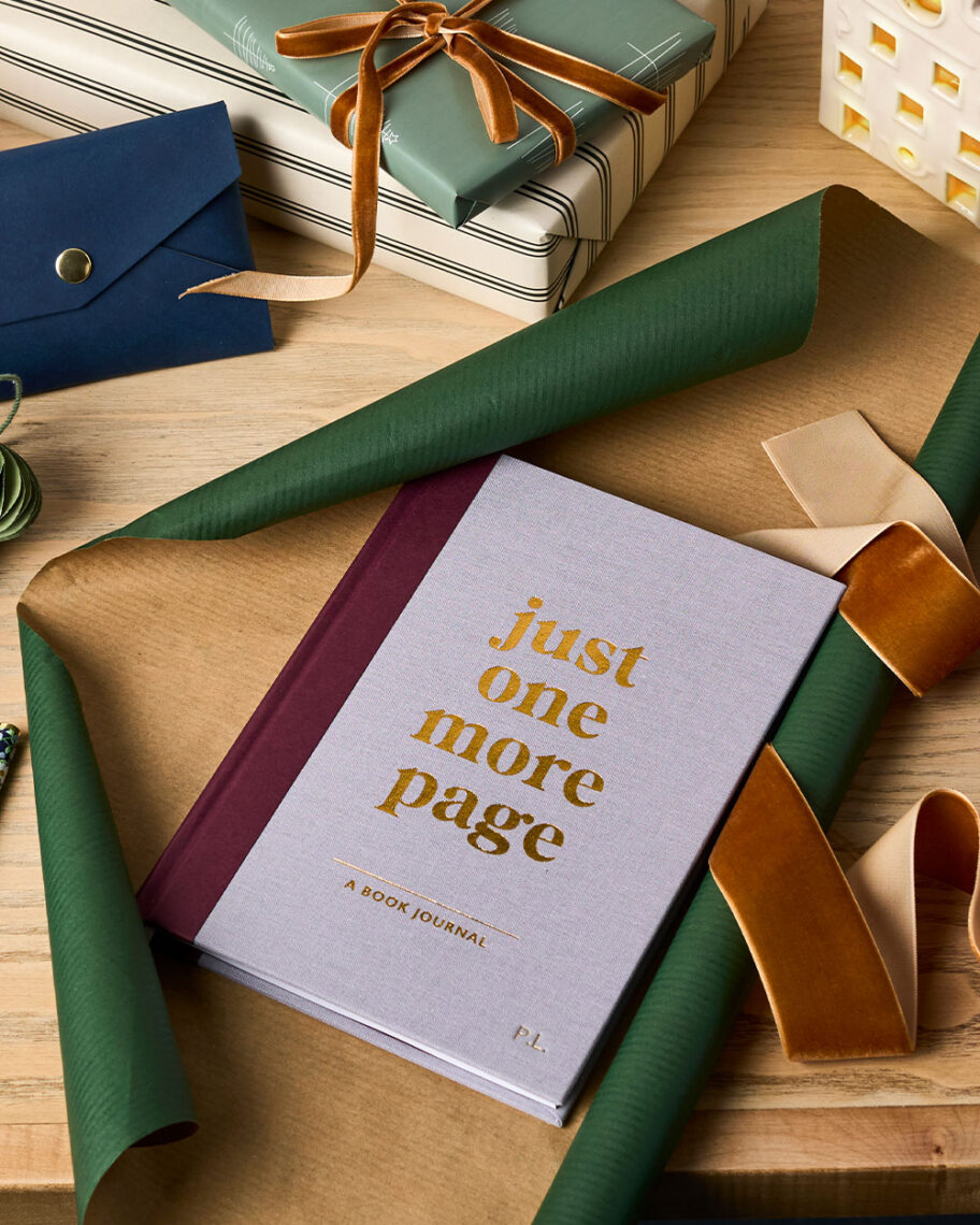 martha brook blog post martha's top christmas gifts personalised book journal on desk with other gifts