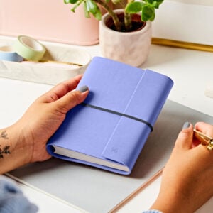 Personalised A6 Vegan Leather Notebook - LILAC - SG