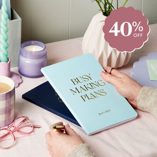 martha brook personalised stationery personalised 2026 softback diaries 40% off