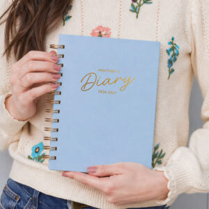 martha brook personalised stationery personalised flair 2026 2027 mid year diary hardback main image