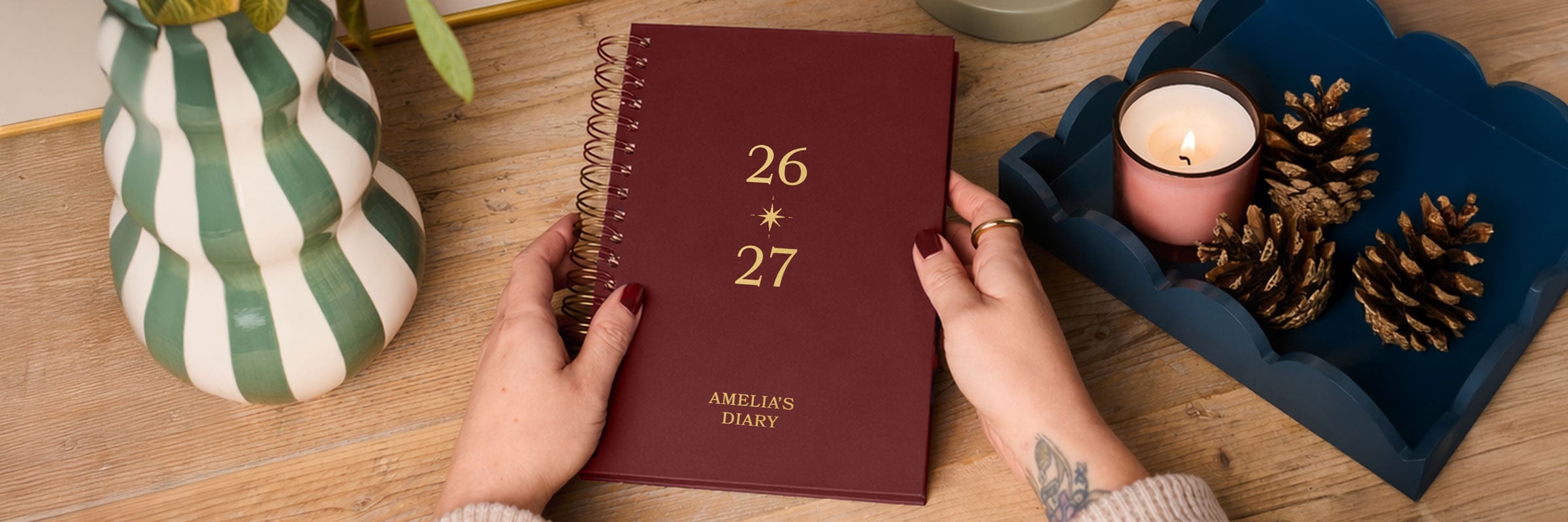 martha brook personalised stationery personalised mid year 2026 2027 diaries category banner