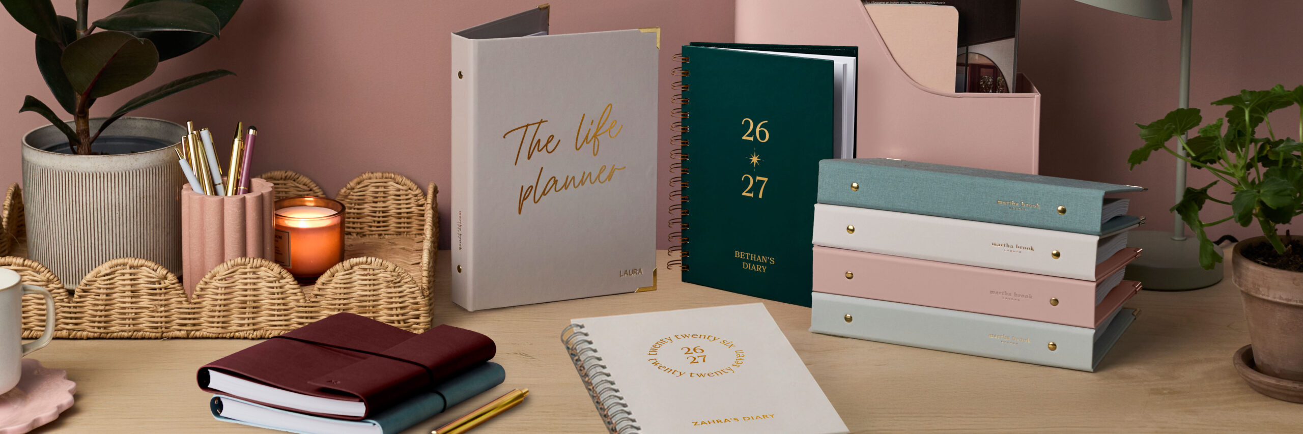 martha brook personalised stationery personalised mid year collection 2026 2027 category banner
