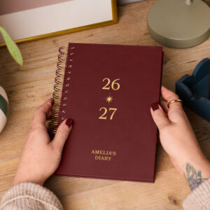 martha brook personalised stationery personalised spark 2026 2027 mid year diary hardback main image