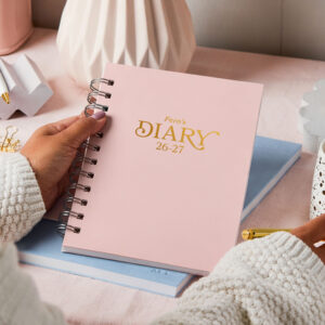 martha brook personalised stationery personalised wonder 2026 2027 mid year diary hardback main image