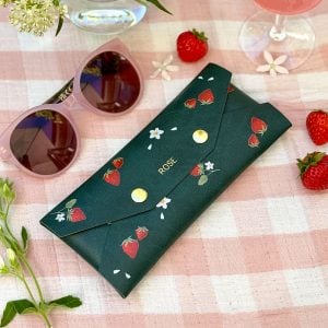 martha brook personalised stationery personalised strawberries and cream sunglasses case main image