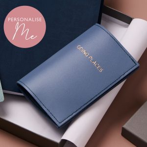 Personalised Passport Holder - Blue
