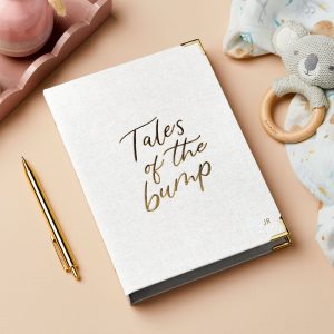 Personalised Pregnancy Journal - Ivory White - JR.