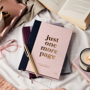 Personalised Book Journal - Pink & Navy - GLB