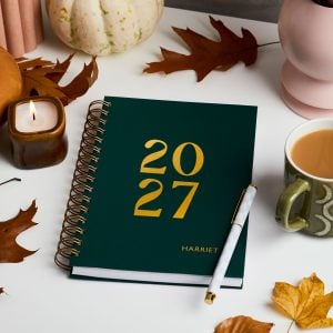 martha brook personalised stationery personalised bold 2027 hardback diary
