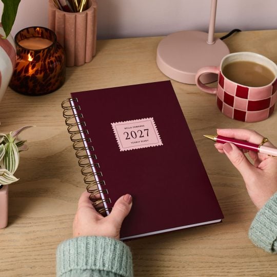 martha brook personalised stationery personalised hardback 2027 diaries category square