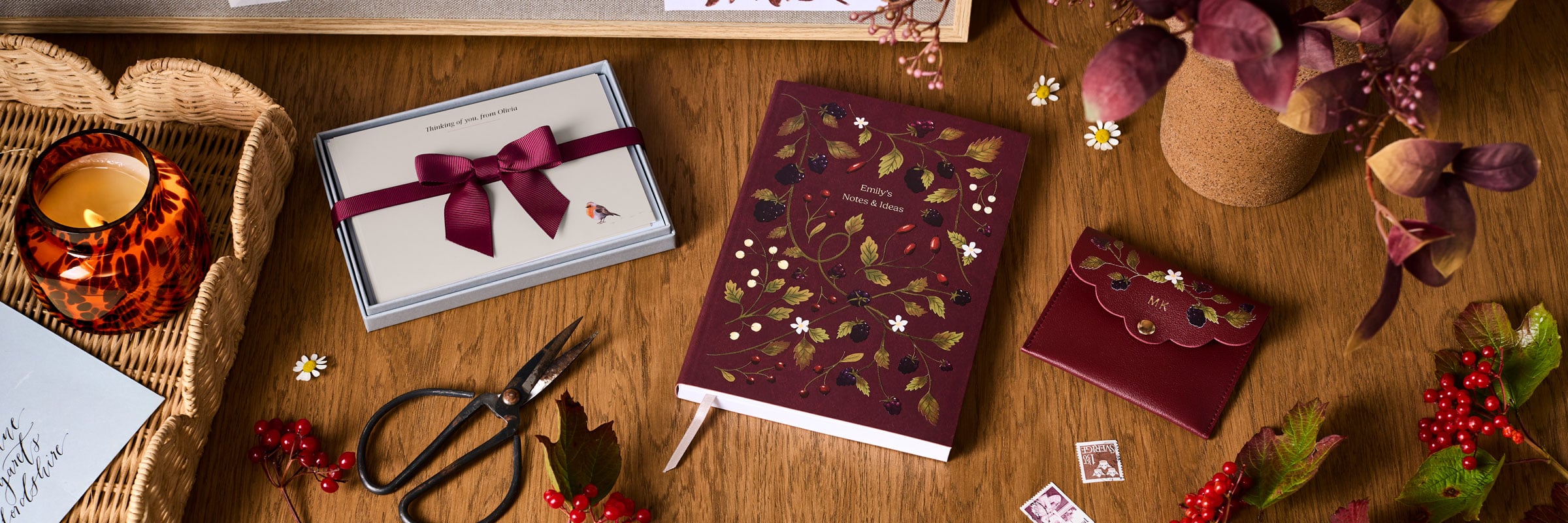 martha brook personalised stationery the hedgerow collection category banner