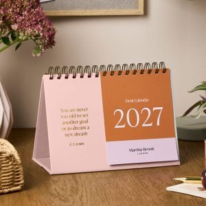 martha brook personalised stationery personalised spark 2027 desk calendar main image cover